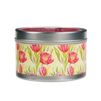 Blushing Tulip Candle Tin